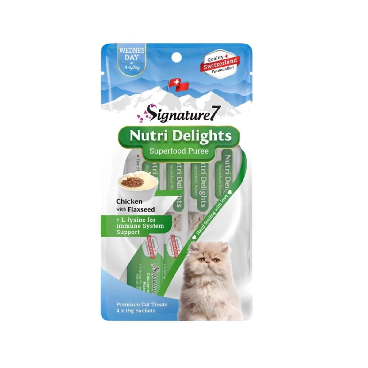Signature 7 Nutri Delights 營養肉泥唧唧醬 星期三 增強免疫配方 雞肉 亞麻籽